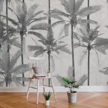 Crazy Palms Grey