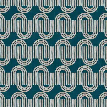 Curves Rust Teal