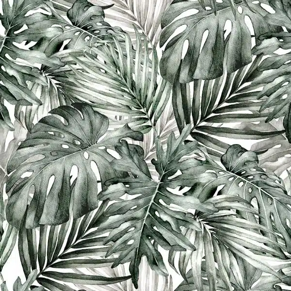 Lush Leaf Green and White – Bild 2