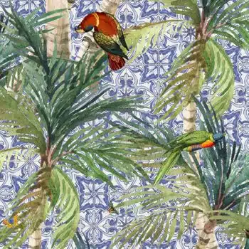 Palm Delft Birds
