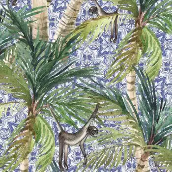 Palm Delft Monkeys
