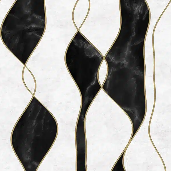 Wave Marble and Stone B&W – Bild 2