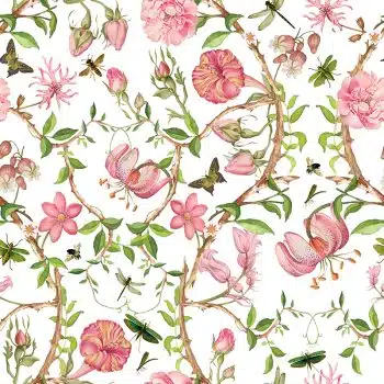 Pastel Antique Chinoiserie Garden