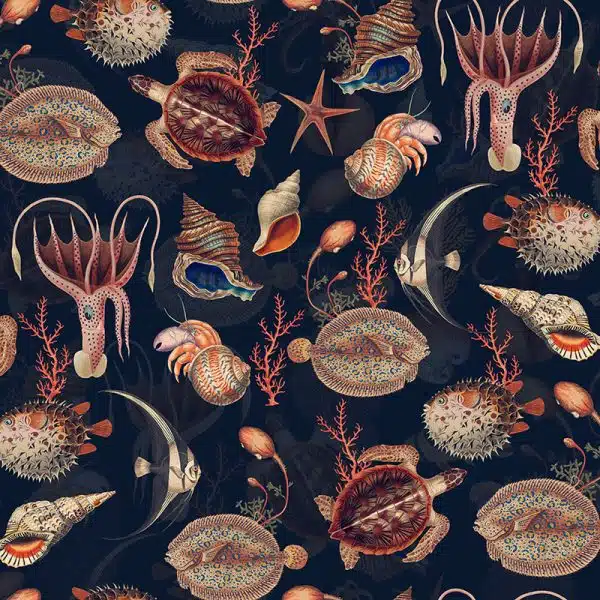 Shells and Sealife - Navy – Bild 2