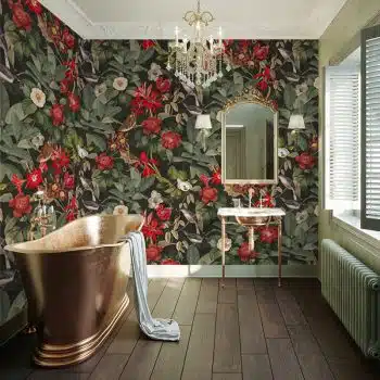 Vintage Birds And Flowers - Night