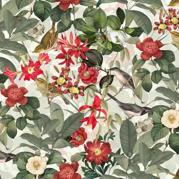 Vintage Birds And Flowers – Bild 2