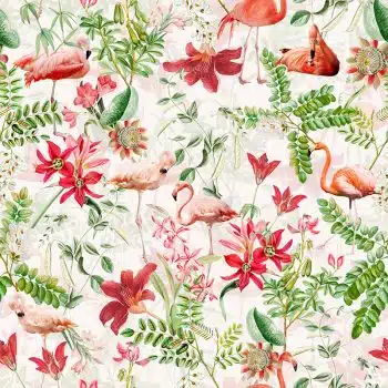 Vintage Blush Tropical Jungle