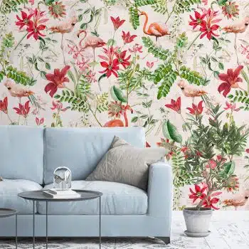 Vintage Blush Tropical Jungle - Natural