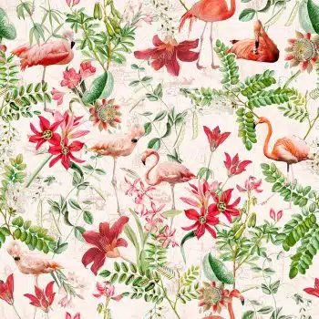 Vintage Blush Tropical Jungle - Natural
