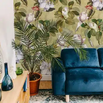 Vintage Magnolia Garden - Green