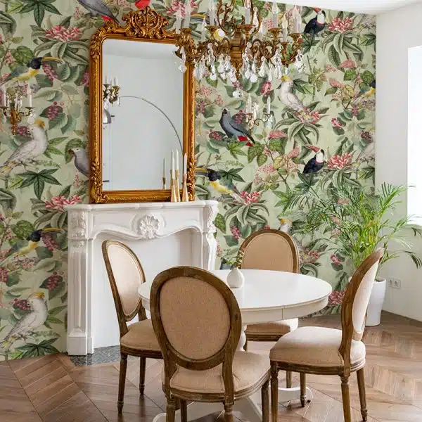 Vintage Parrots And Toucan Jungle - Mint