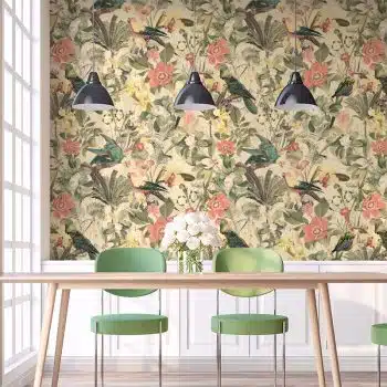 Vintage Parrot Tropical Jungle