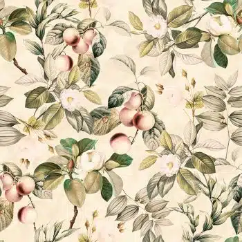 Vintage Spring Flowers Garden - Morning Dew